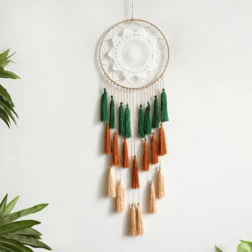 Miniatura 15 de Atrapasueños de Macramé para Colgar en la Pared - Atrapasueños Grandes Decoración de Pared Boho Chic, Ornamento de Borlas Hechas a Mano Decoración