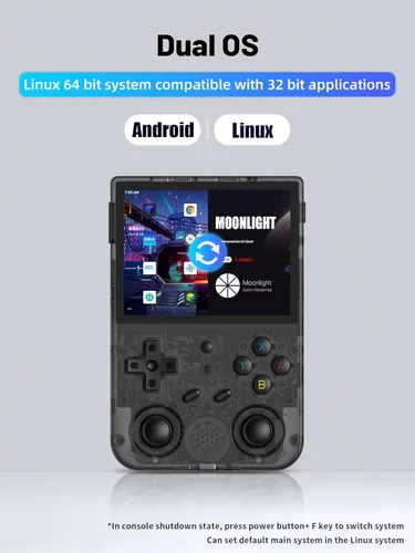 Miniatura 2 de Consola de juegos portátil RG353V Retro, sistema operativo dual Android 11 y Linux compatible con 5G WiFi 4.2 Bluetooth Moonlight Streaming Salida