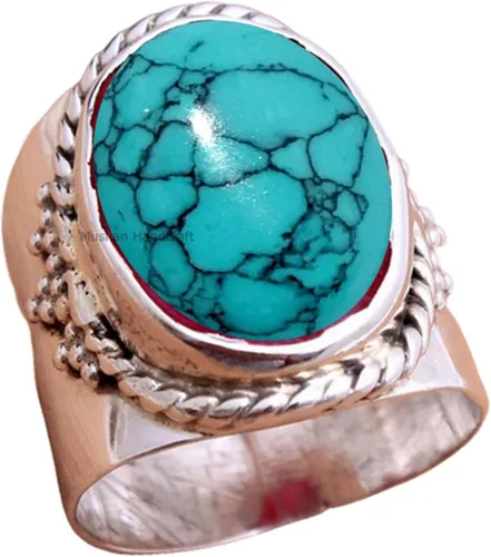 Miniatura 16 de Anillo de plata de ley 925 con piedras preciosas ovaladas auténticas, hecho a mano, hermoso regalo de Navidad para ella