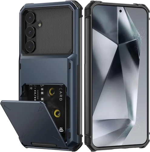Miniatura 23 de Nvollnoe Funda para Samsung S23 con tarjetero 5G de 6.1 pulgadas, delgada, de doble capa, resistente, protector para Galaxy S23, funda con ranura