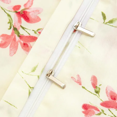Miniatura 8 de Jane yre Juego de funda de edredón tamaño Queen floral, microfibra cepillada de 3 piezas, estilo jardín, patrón floral, con cierre de cremallera