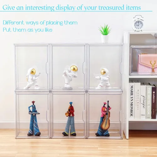 Miniatura 3 de ZLLZUU Organizador de bolso para armario, paquete de 5 vitrinas de acrílico transparente para almacenamiento de bolsos, cajas de almacenamiento