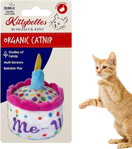Miniatura 15 de Huxley & Kent Juguete de Peluche para Gatos - Juguete Interactivo de Hierba Gatera para Gatos y Gatitos - Suave con Crujido y Hierba Gatera