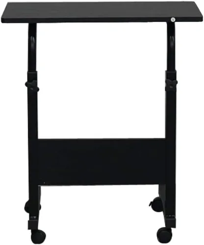 Miniatura 5 de Henf Mesa auxiliar móvil para sofá, mesa de cama rodante, mesa de aperitivos, altura ajustable, soporte para computadora portátil, escritorio