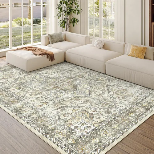 Miniatura 89 de zesthome Alfombra 4x6 - Alfombra Resistente a Manchas Lavable, Alfombras con Respaldo Antideslizante para Sala de Estar, Alfombras Pequeñas de Área