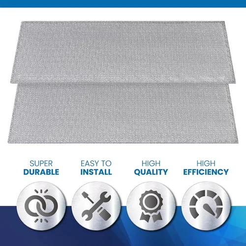Miniatura 2 de ANTOBLE S99010370 - Filtro de campana extractora compatible con filtros de grasa de aluminio Broan Nutone para Broan PM390 PM250, piezas de repuesto