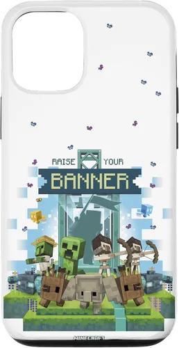 Miniatura 28 de Minecraft Legends Raise Your Banner Mobs Group Shot - Carcasa para iPhone 17