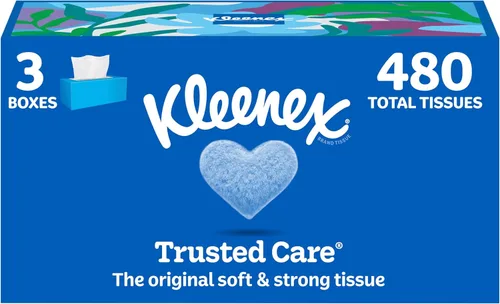 Miniatura 10 de Kleenex Pañuelos 230 unidades, 460 pañuelos faciales en total, 2 capas, paquete de 2 Azul