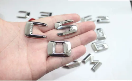 Miniatura 5 de Emblemas cromados para maletero de automóvil, emblemas para Mercedes Benz E43 E55 E63 AMG E200 E250 E300 E320 E350 E400 E180 4MATIC CDI (E350)