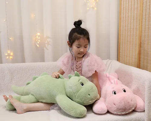 Miniatura 7 de XMV Muñeco de peluche de dinosaurio con peso de 31 pulgadas y 5 libras, peluche grande con peso, lindo juguete de peluche en forma de almohada