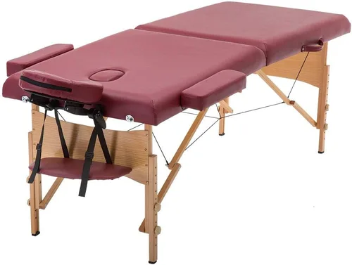 Miniatura 16 de Mesa de masaje portátil, cama de masaje para spa de altura ajustable, 77 pulgadas de largo x 28 pulgadas de ancho, plegable en 2, hecha