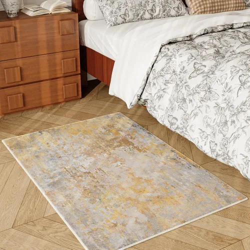 Miniatura 3 de Tapete de entrada de 2 x 3 pulgadas, color dorado beige, para entrada interior, 24 x 36 pulgadas, lavable y pequeño, para suelo de cocina, entrada