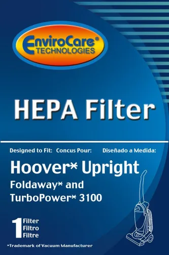 Miniatura 2 de EnviroCare Filtro HEPA de repuesto para aspiradora diseñado para adaptarse a los montantes Hoover plegables y turbopower
