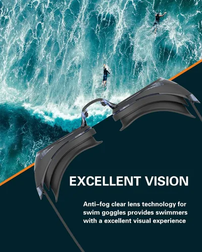 Miniatura 4 de Gafas de natación, paquete de 2 gafas de natación para hombres, mujeres, adultos, jóvenes, antivaho y sin fugas, visión clara, protección UV