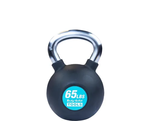 Miniatura 6 de Body-Solid Tools (KBZ) - Pesas rusas de hierro fundido de 5, 10, 15, 20 libras a 80 libras con peso de color recubierto de goma y mango