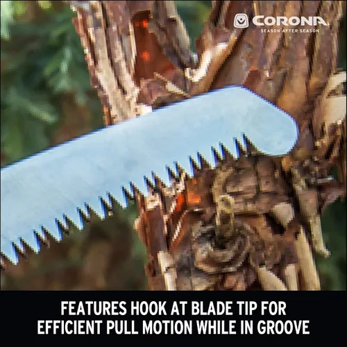 Miniatura 4 de Corona Tools - Sierra de podar QuickSAW de 13 pulgadas Sierra de árbol diseñada para uso con una sola mano Sierra de mano de hoja curvada