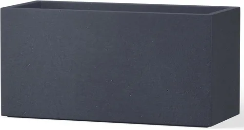 Miniatura 5 de Kante Macetero rectangular de hormigón de 23.2 pulgadas de largo, macetas grandes para interiores y exteriores con orificio de drenaje y tapón