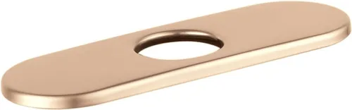Miniatura 3 de hansgrohe Placa base para grifos contemporáneos de un solo agujero, placa base moderna de 6 pulgadas para grifo de bañera en cromo, 06490000, 1.375