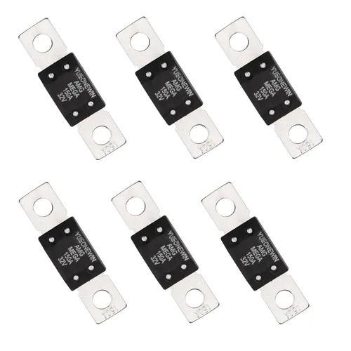 Fusibles MEGA/AMG de 150 A, 6 fusibles de 150 A MEGA/AMG de alta corriente atornillados para automóviles, camiones, vehículos de construcción,