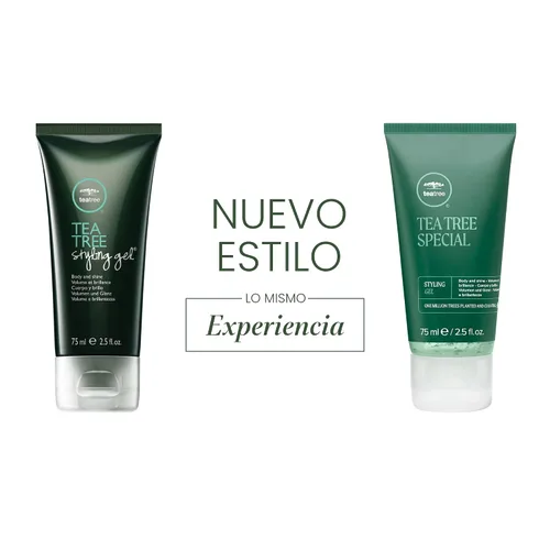 Miniatura 2 de Tea Tree Gel de peinado, fijación media, acabado de alto brillo, para todo tipo de cabello