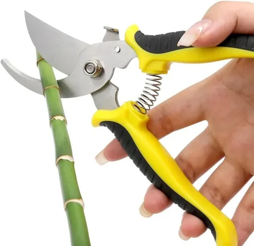 Tijeras de podar de 0.118 in, tijeras de podar profesionales de acero inoxidable de 7.5 pulgadas para jardinería, tijeras de podar afiladas de mano