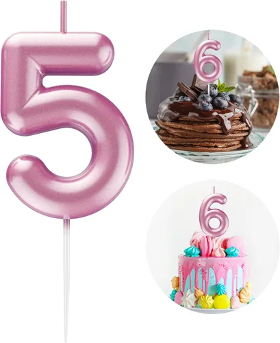 Miniatura 197 de Velas número 2 arcoíris con número 3D de feliz cumpleaños para decoración de fiesta de pastel de cumpleaños, suministros de celebración