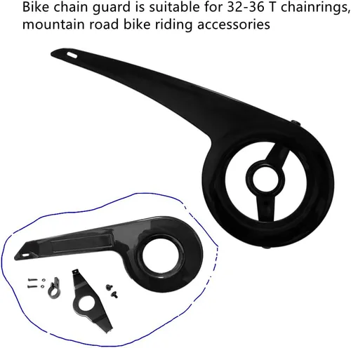 Miniatura 5 de Protector de cadena de bicicleta, protector de plato de piñones, protección de bielas de rueda de bicicleta, accesorios de ciclismo para bicicleta