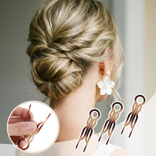 Miniatura 6 de 3 horquillas para el cabello para mujer, horquilla francesa de prestigio, fuertes y duraderas para todo el cabello, accesorios de peinado