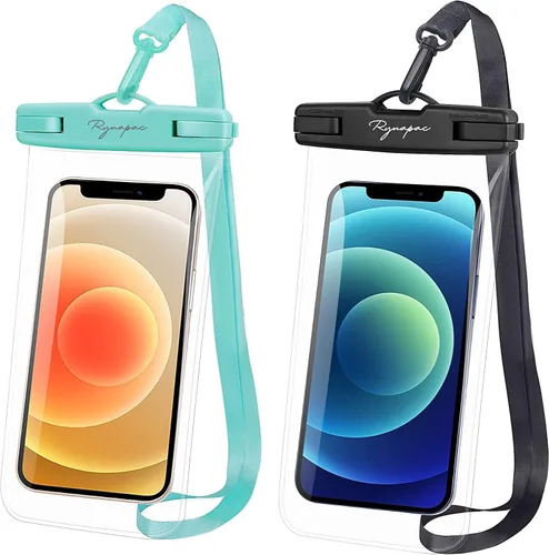 Miniatura 19 de Rynapac Funda impermeable para teléfono [hasta 8.5 pulgadas], paquete de 2, funda impermeable IPX8 con cordón para iPhone 17, 16, 15 Pro Max