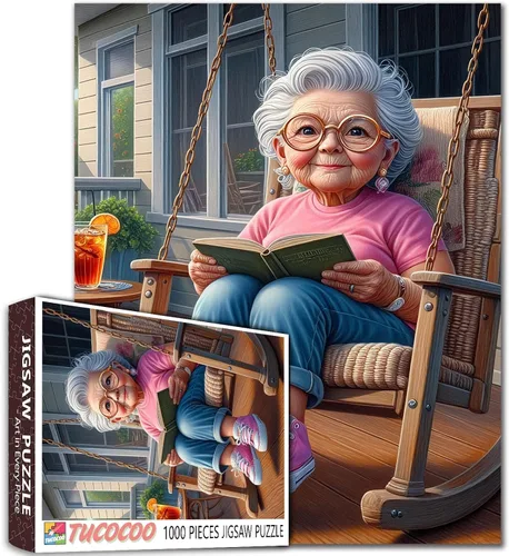 Miniatura 10 de Rompecabezas de 1000 piezas para adultos, rompecabezas de moda para anciana, rompecabezas para mujeres, divertido viaje de 1000 piezas, rompecabezas