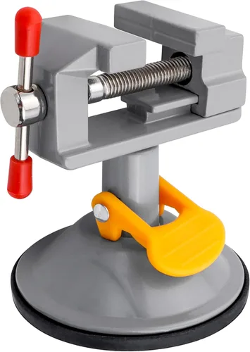 Miniatura 8 de Yakamoz Mini Tornillo de Banco 360 Grados Abrazadera de Succión Tornillo de Mesa Pequeña Abrazadera de Banco para Trabajos en Joyería, Manualidades