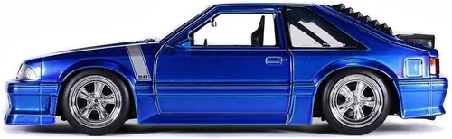Miniatura 6 de Jada Toys Bigtime Muscle 1:24 1989 Ford Mustang GT Die-cast Car Azul, Juguetes para niños y adultos