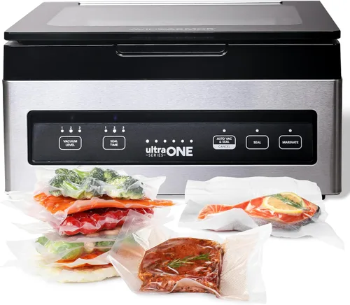 Avid Armor Máquina selladora al vacío de cámara USV1 Ultra SeriesONE, sellador de alimentos para alimentos húmedos, selladores de carne, máquina de