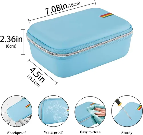 Miniatura 2 de Leayjeen Funda de viaje portátil - Estuche protector de carcasa dura para inhalador de asma