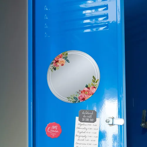 Miniatura 5 de Canopy Street Slay - Espejo magnético para todo el día, 5 x 7 pulgadas, inastillable, octágono, inspirador, accesorio para casillero escolar