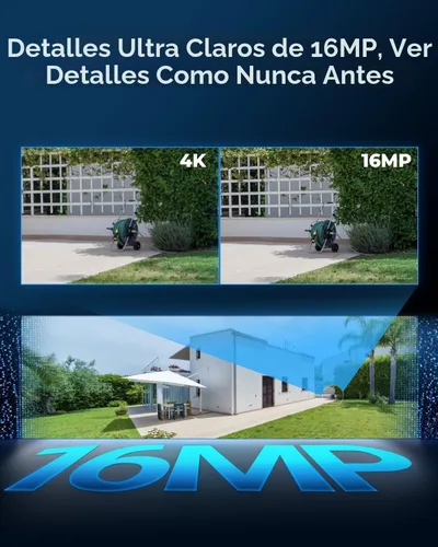 Miniatura 2 de REOLINK Duo 3 PoE 16MP UHD Cámara de Seguridad PoE de Doble Lente con Vista Panorámica de 180°, Seguimiento de Movimiento, Visión Nocturna a