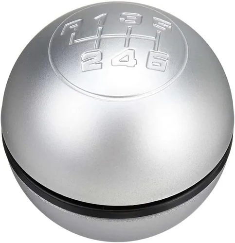 Miniatura 5 de Perilla de palanca de cambios manual para coche de 6 velocidades, palanca de cambios, bola de mano para Alfa Romeo Giulietta 2010-On (plata)