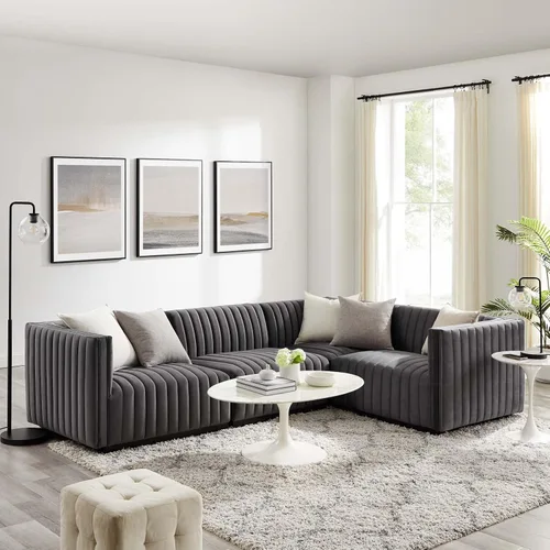 Miniatura 68 de Modway Conjure Seccional, Oro Negro