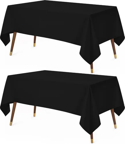 Miniatura 10 de Utopia Kitchen Mantel rectangular, 1 paquete, mantel lavable a máquina, mantel de poliéster para comedor, fiestas de bufé, pícnics, eventos, bodas