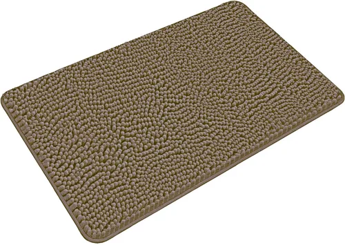 Miniatura 90 de Yeaban Alfombra de pasillo de baño de 24 x 72 pulgadas, antideslizante, alfombra de baño larga de felpilla gruesa, absorbente y lavable, alfombra