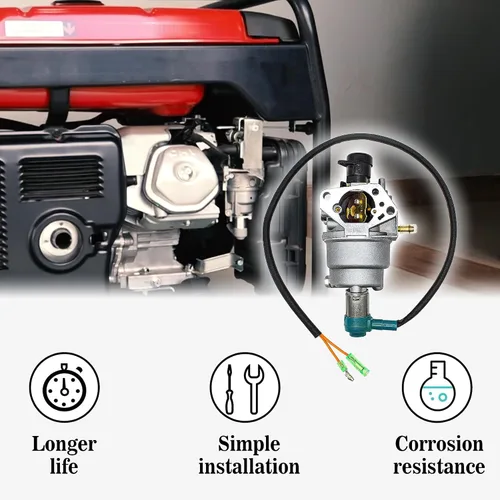Miniatura 4 de HUAYI P27-2 Carburador para Honda EM5000SX EB5000 EM6500SX EB6500 EW171 EB3500 EB3800X EM3500X EM3500SX EM3800SX EW140 y GX340 GX390 Generador
