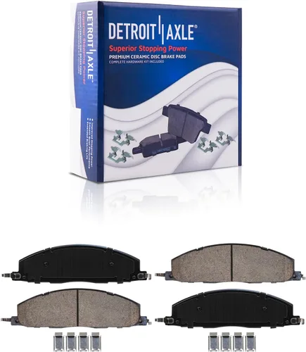 Miniatura 109 de Detroit Axle - Pastillas de Freno para Nissan Altima Sentra 350Z Juke INFINITI G35, Pastillas de Freno Cerámica Delanteras y Traseras Reemplazo