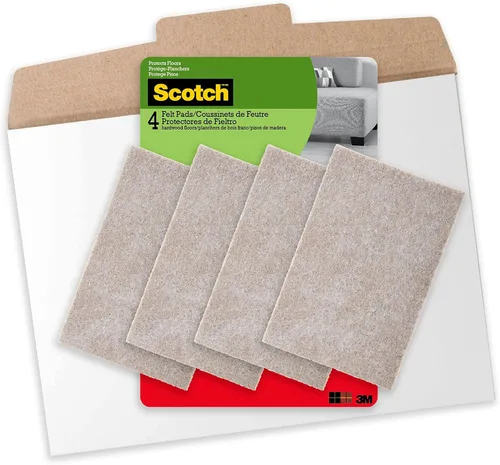 Miniatura 12 de Scotch almohadillas de fieltro, redondas, marrones, de 1 pulgada de diámetro, 16 almohadillas por paquete (SP821-NA)., SP820-NA