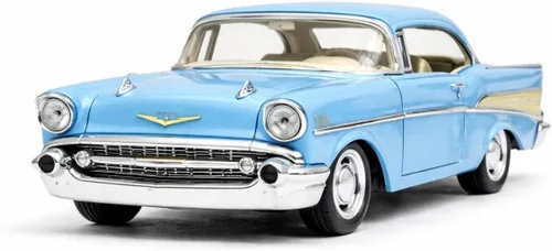Miniatura 8 de KiNSMART 1957 Chevy Bel Air Coupé 1:40 Escala 5" Coche de juguete clásico de metal fundido a presión (Rescate de Bomberos)