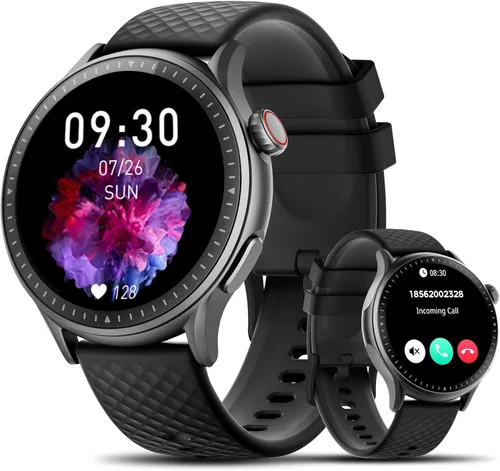 Reloj inteligente para hombres y mujeres, rastreador de fitness con pantalla AMOLED Ultra-HD de 1.46 pulgadas y monitor de frecuencia