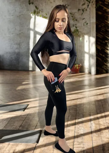 Miniatura 3 de E&S Pets Leggings de yoga de tiro alto para amantes de las mascotas, pantalones de yoga ligeros y ultrasuaves de 25 pulgadas para mujeres
