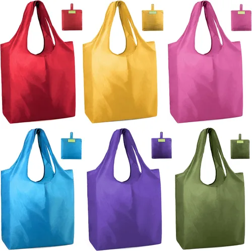 Miniatura 20 de Bolsas de la compra de animales reutilizables plegables bolsas de comestibles