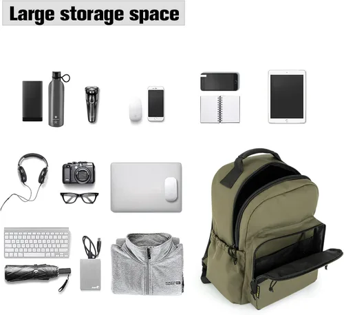 Miniatura 2 de Mochila táctica para computadora portátil de viaje para hombres, mochila de trabajo grande y resistente, aprobada por aerolíneas, mochila
