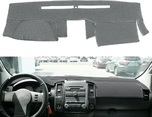 Miniatura 6 de Yiz Funda para salpicadero de ajuste personalizado para Nissan Frontier Xterra 2002 2003 2004 (Negro) J158