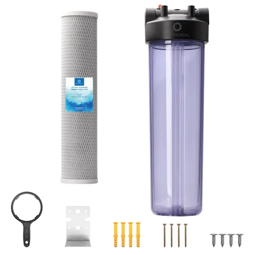 Miniatura 10 de Airthereal Carcasa de filtro de agua para toda la casa, filtro de sedimentos para agua de pozos y ciudades, cartuchos de filtro de agua